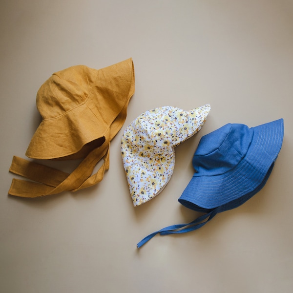 Sun Hat Sewing Pattern Bundle: Kids & Adult Sizes (PDF Pattern)