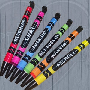 5pcs Fun Nurse Pens Ballpoin Set Swear Word Daily Pen Dirty Cuss Word Pens  for Each Day of The Week Funny Office Christmas Gifts - AliExpress