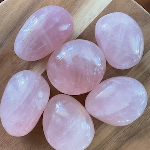 Large rose quartz palm stone, crystal, rose quartz, love, gifts, Valentine’s Day gifts, metaphysical, new age, alter, meditation