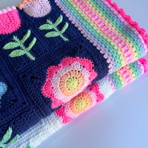 Scandi Meadow Modern Crochet Blanket Pattern image 5