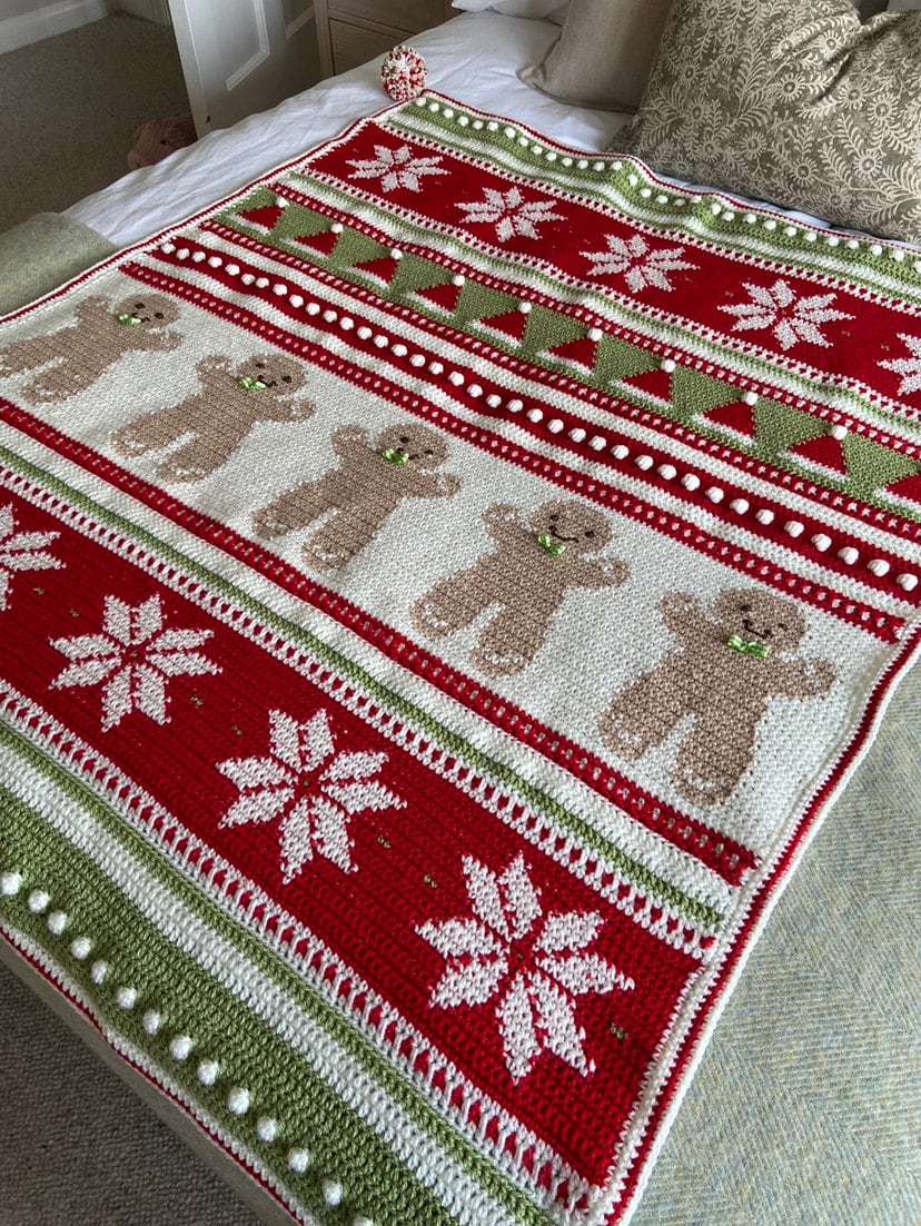 Christmas Eve Wishes Crochet Blanket Pattern Madebyanita - Etsy