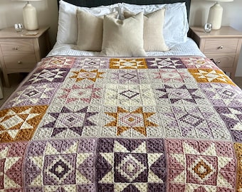 Quiet Sky Modern Crochet Blanket Pattern