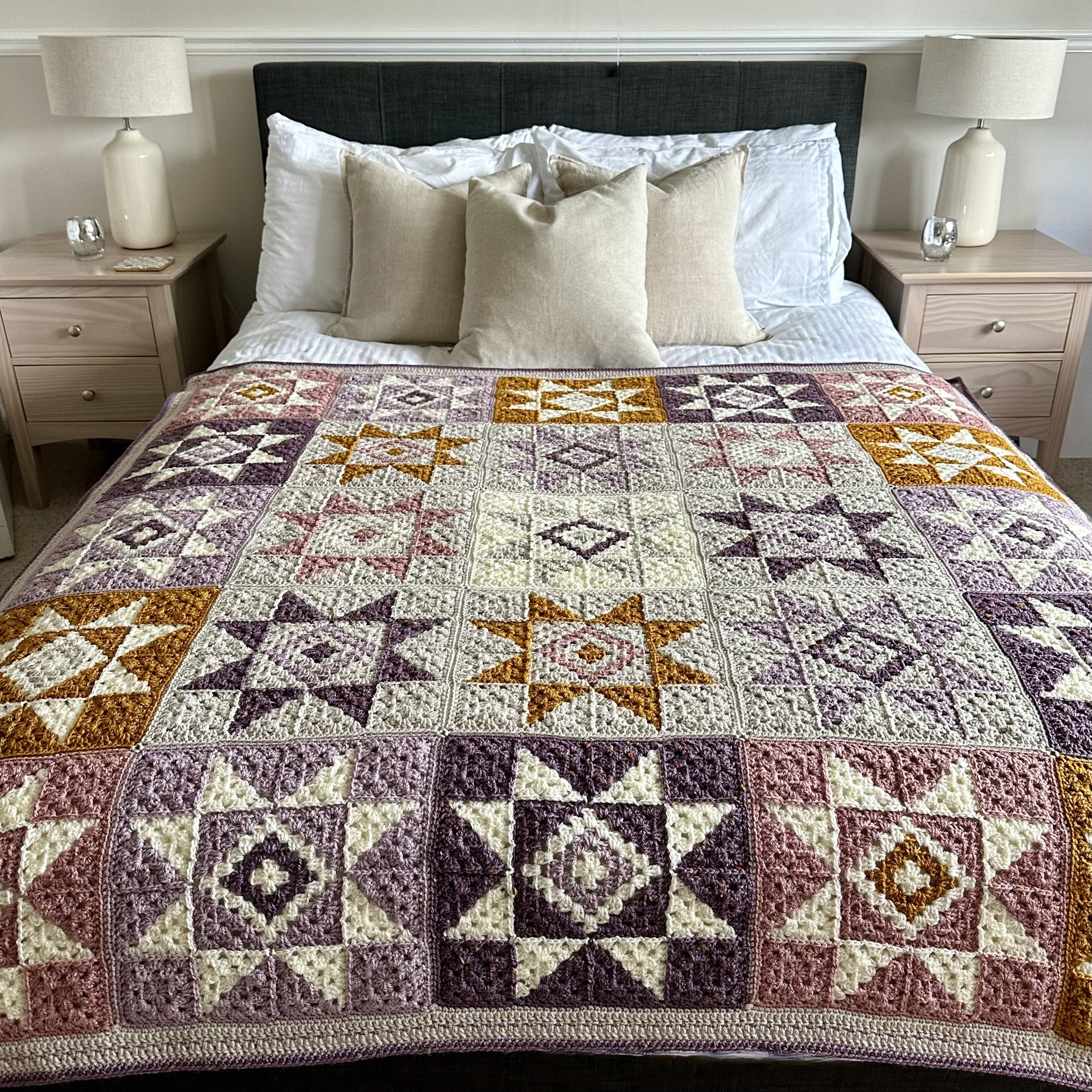 40 Fabulous Crochet Star Blankets and Patterns You Must Make 2 Quiet Sky Crochet Blanket