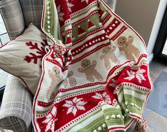 Christmas Eve Wishes, Crochet Blanket Pattern - Madebyanita