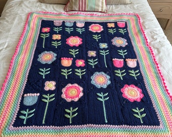 Scandi Meadow Modern Crochet Blanket Pattern