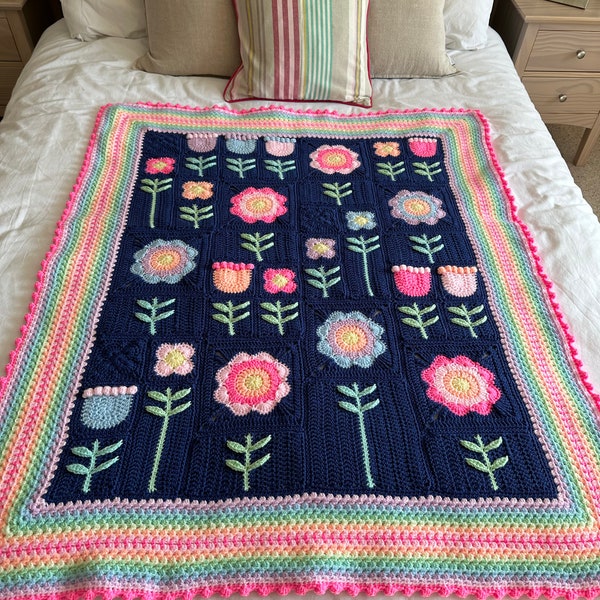 Scandi Meadow Modern Crochet Blanket Pattern