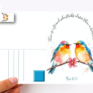 14 printable cards Bible verses + Year Text 2025  birds JW Download Pioneer, Encouragement JW, Digital Postcard A6 size english jw.org