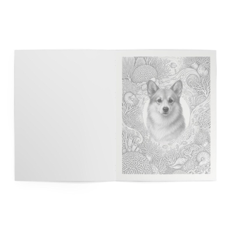 Custom Dog Coloring Book From Photo, Personalized Pet Portrait Art ...