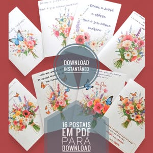 16 Postais descarregar Português Versículos da Bíblia + Texto do Ano 2025 anciãos imprimíveis, JW, Postal Digital tamanho A6 Jeová jw.org