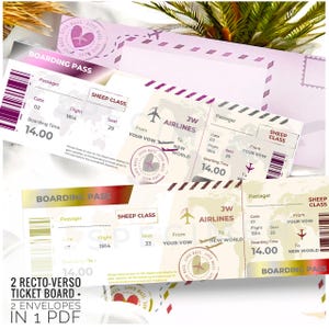 JW English 2 Cartão de embarque frente e verso 2 envelopes JW.org Ticket Imprimível Batismo Pioneiro Antigo Digital Download pdf download instantâneo *