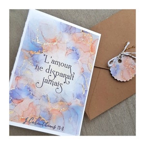 JW carte cadeau anniversaire mariage avec doré langue&texte au choix reproduction aquarelle +enveloppe+étiquette noce pionnier ancien jw.org