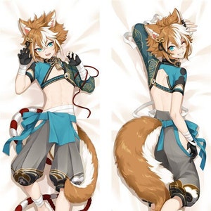 Amazoncom Yuedevil Filo Body Pillow Cover Case Hugging Soft Anime  Character Merch Stuffed DoubleSided Printed Plush Room Decor Dakimakura  59 x 20  Home  Kitchen