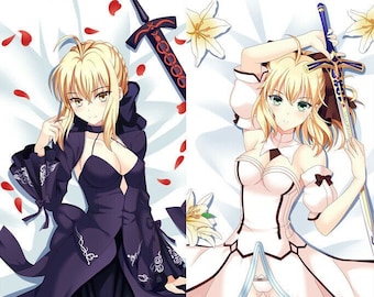 Saber dakimakura top