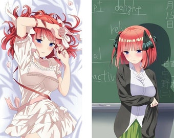 The Quintessential Quintuplets Nakano Nino Dakimakura Anime Hugging Body Pillow Case 150x50cm Etsy UK