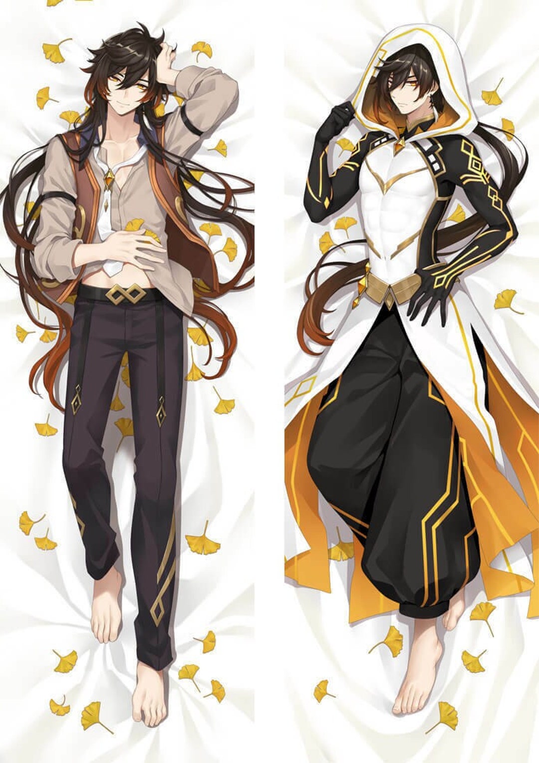 Genshin Impact Zhongli Dakimakura Anime Body Pillow Cover Case - Etsy