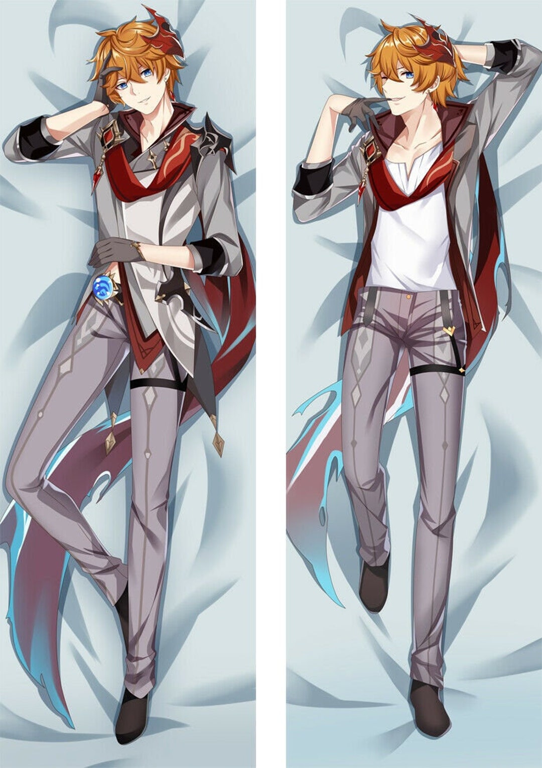 Genshin Impact Tartaglia Dakimakura Anime Hugging Body Pillow Etsy