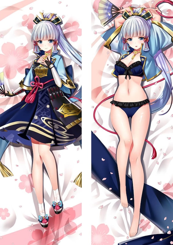 Dakimakura anime bellybutton large breasts AI Double-sided Print
