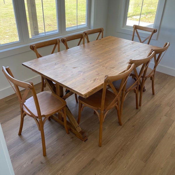 Farmhouse Dining Table Set - Etsy