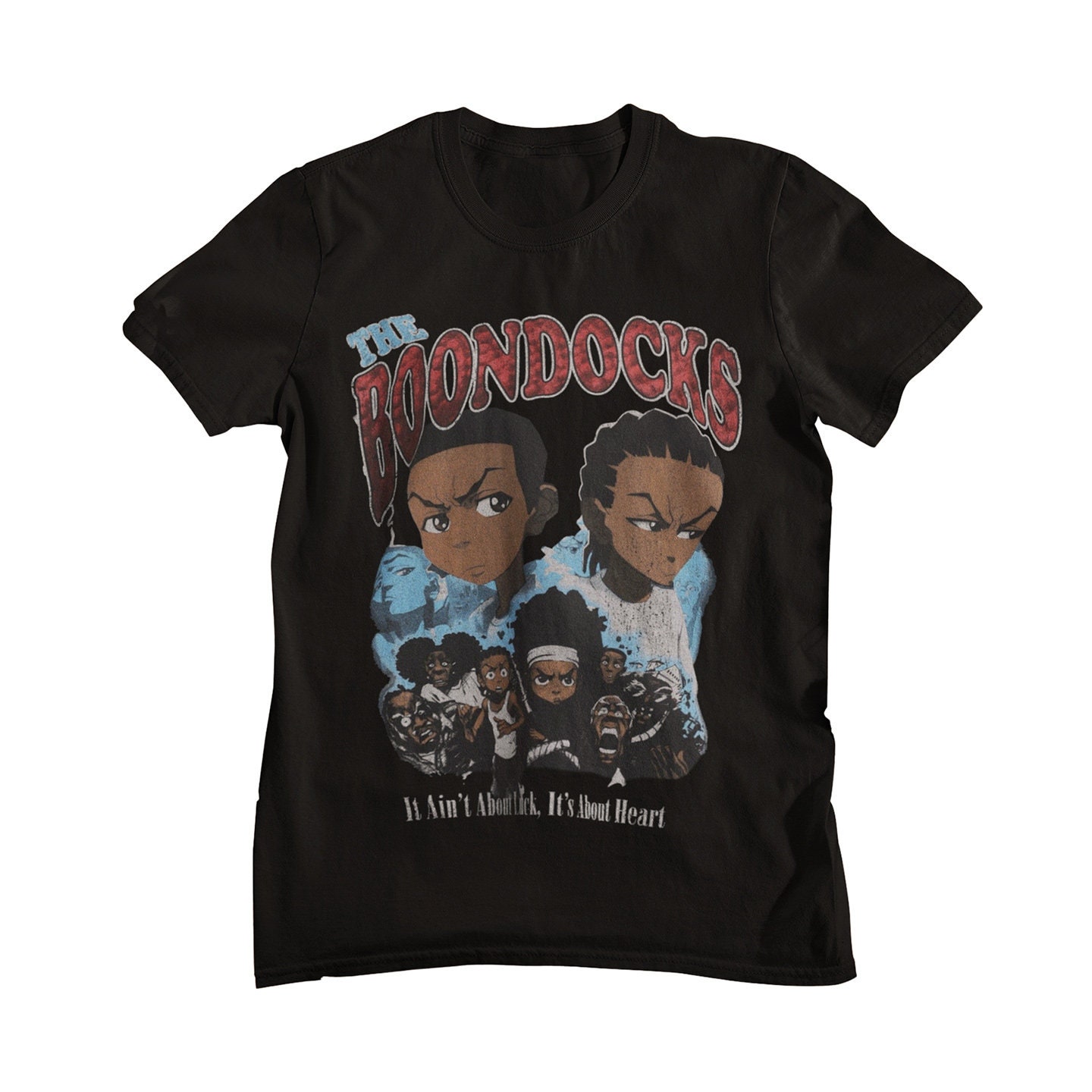 Vintage the Boondocks T shirt It Ain t About Lock It s About Heart Cartoon Shirt Etsy