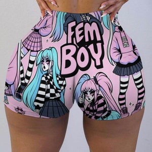 Femboy Themed Tight Shorts - Etsy