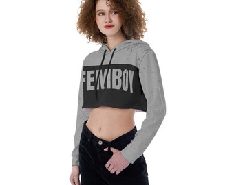 Urban Style Femboy Crop Top Hoodie