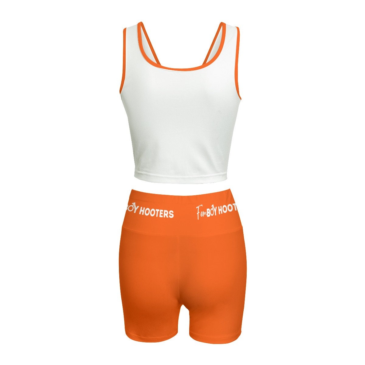 HOOTERS オレンジタンクトップとショーツのセット HOOTERS オレンジタンクトップとショーツのセット