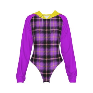 Non-Binary Raglan Sleeve Hooded Bodysuit