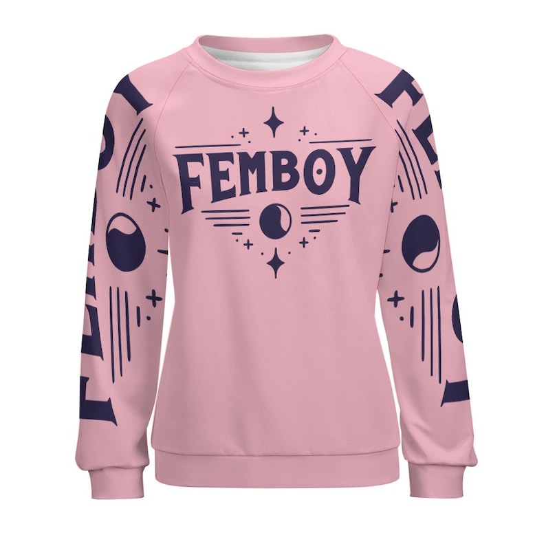 NOUVEAU Pull raglan à col rond Femboy image 8