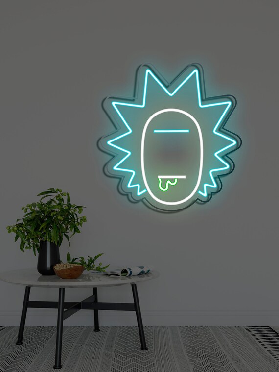Rick and Morty Neon Sign Rick Neon Sign Rick and Morty Neon | Etsy