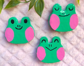 Frog clay pins