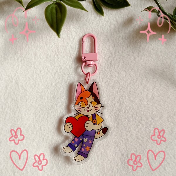 Spring Kitty - Cute acrylic keychains