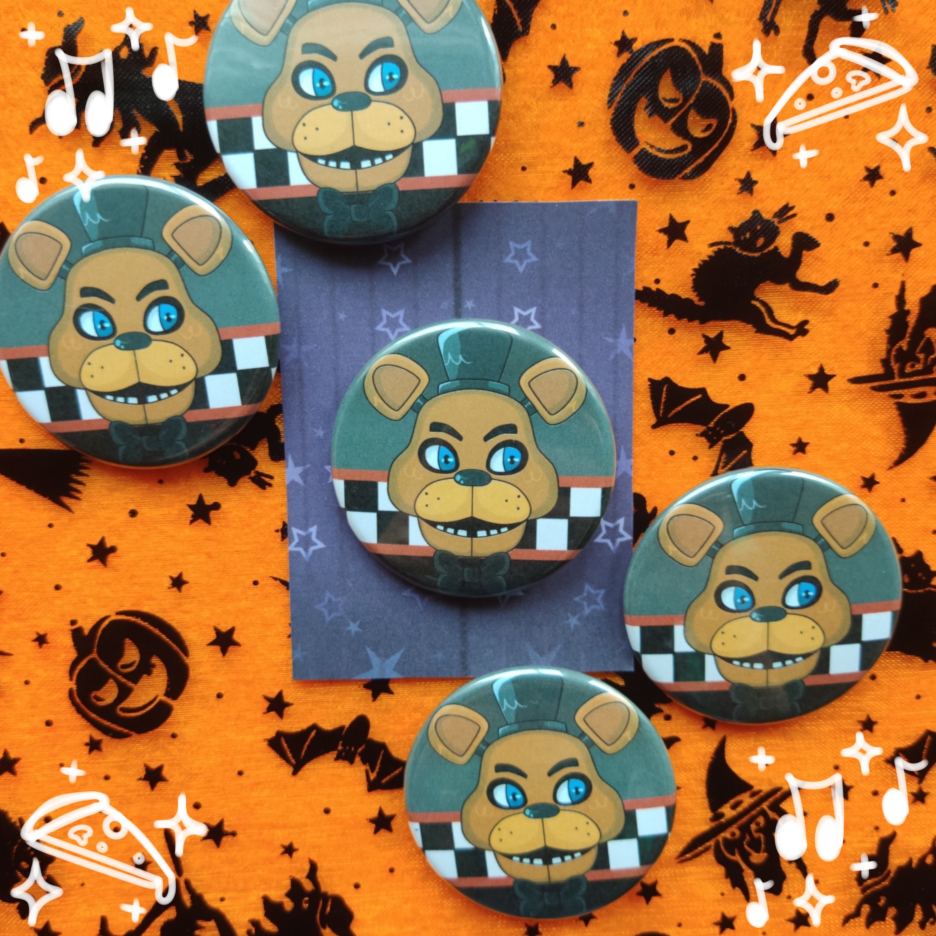 Five Nights at Freddy's 45mm Pins - Etsy