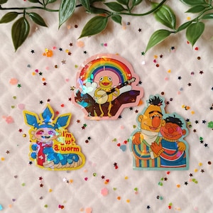 Muppets, puppets holographic stickers