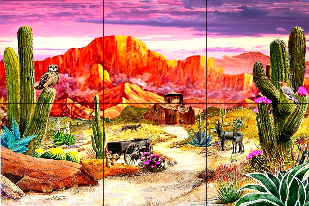 Desert Murals Home Decor Wall Murals Backsplash Interior Design Kitchen