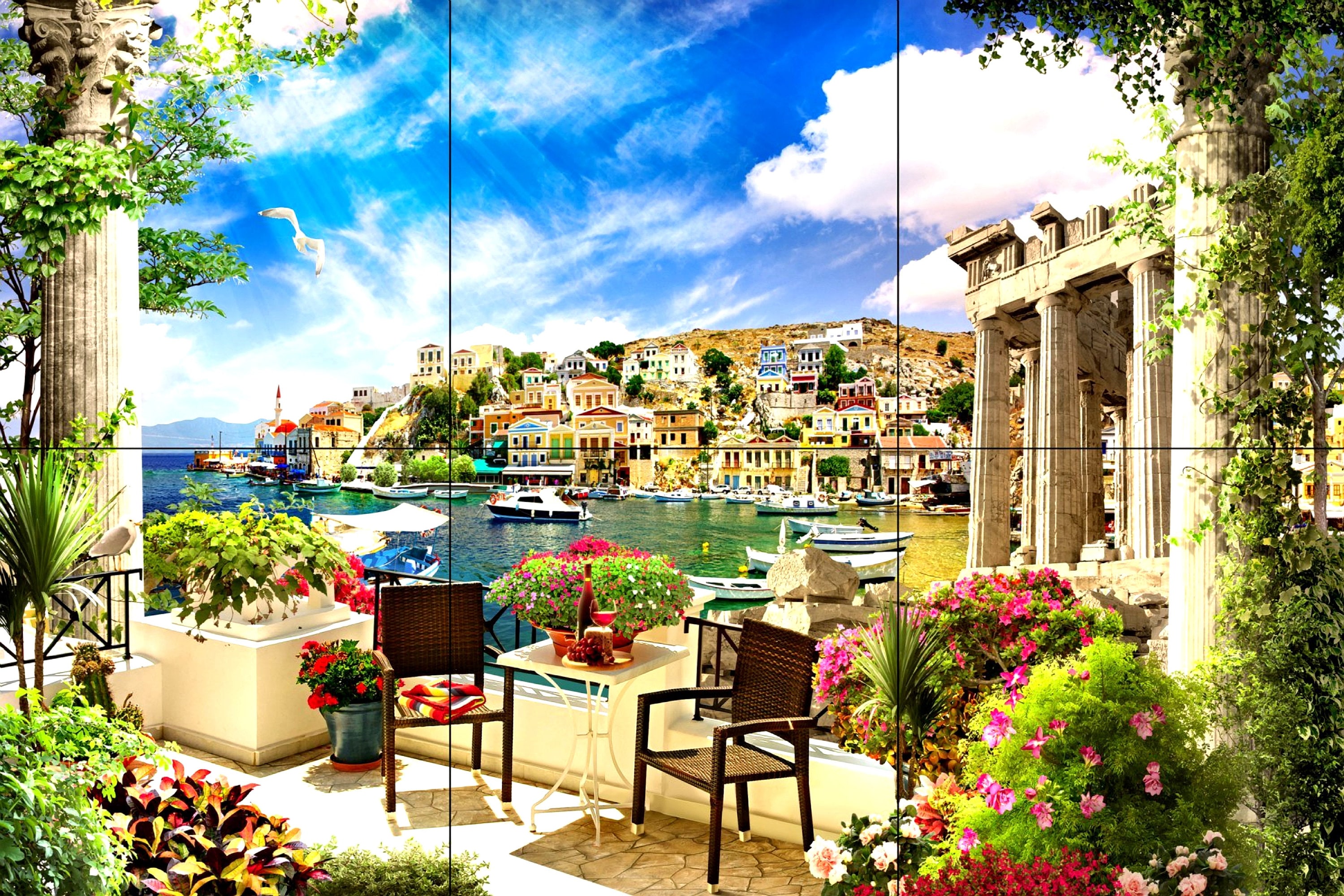 Mediterranean Tile Mural 2