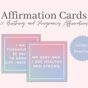 Cartes d'affirmation de naissance imprimables | Cartes d'affirmation de naissance | Cartes d'affirmation imprimables | Cartes d'affirmation | Cartes d'affirmation numériques