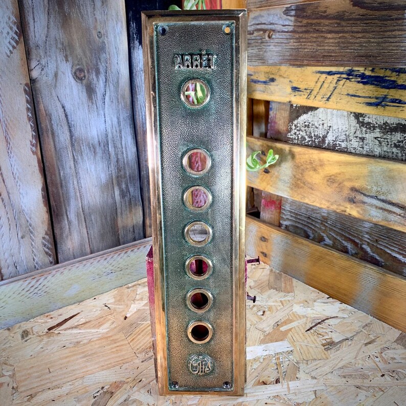 Old Bronze Elevator Plate of the Otis Brand. Panel Elevator. Etsy