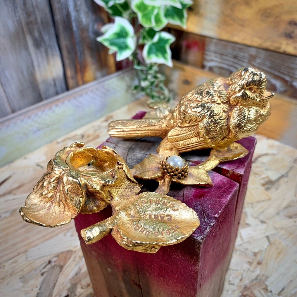 bougeoir En bronze Doré