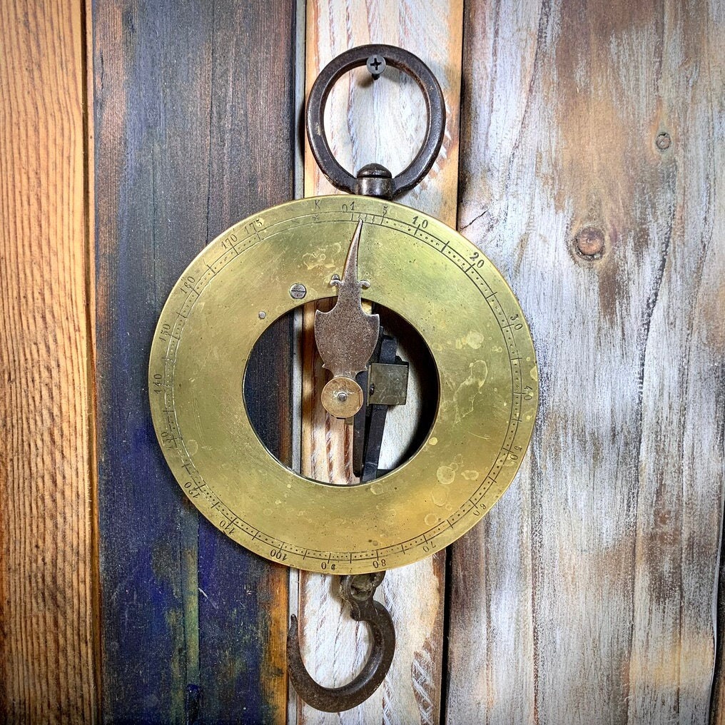 Peson Circulaire A Ressort en C. Capacité 175 Kg. 19Eme Siècle.