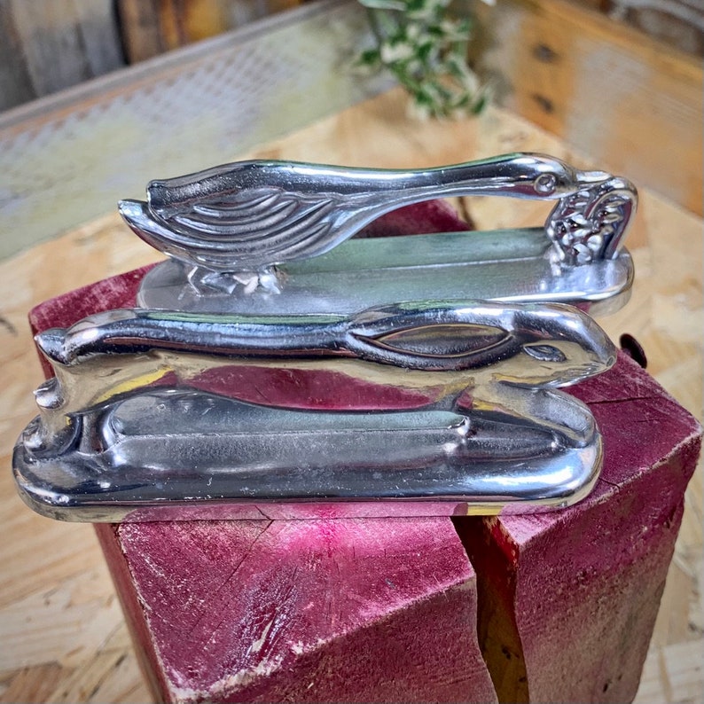 6 Covered Knife Doors Zoomorphic Metal. in the Style of Sandoz Etsy