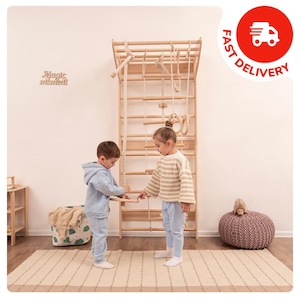 Swedish Ladder, Rope Accessories, Wooden Climbing Wall, Toddler Climbing Gym, Montessori Play Gym, Montessori Climber, Kids Playset