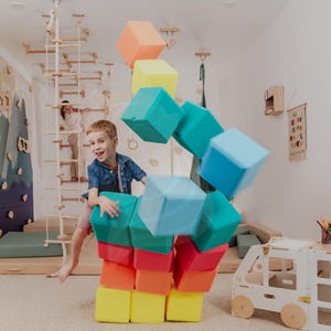 Soft Play Foam Blocks for Kids, Soft Play Equipment, Playroom Decor, Activity Playset Blocks, Building Blocks