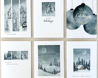 Holiday Cards, Christmas Cards (pack of 6)