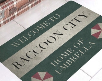 Resident Evil Doormat Doormat, Halloween Decorations Indoor & Outdoor, Gothic Home Decor, Goth Christmas Gift for Game Lovers