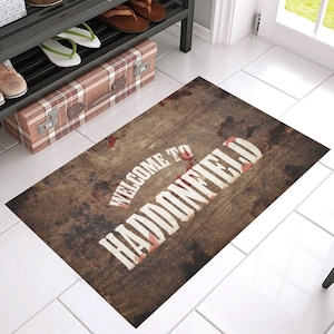 Halloween Michael Myers Doormat | Haddonfield Horror Welcome Mat | John Carpenter Movie Decor | Slasher Fan Rug | Cult Classic Gift