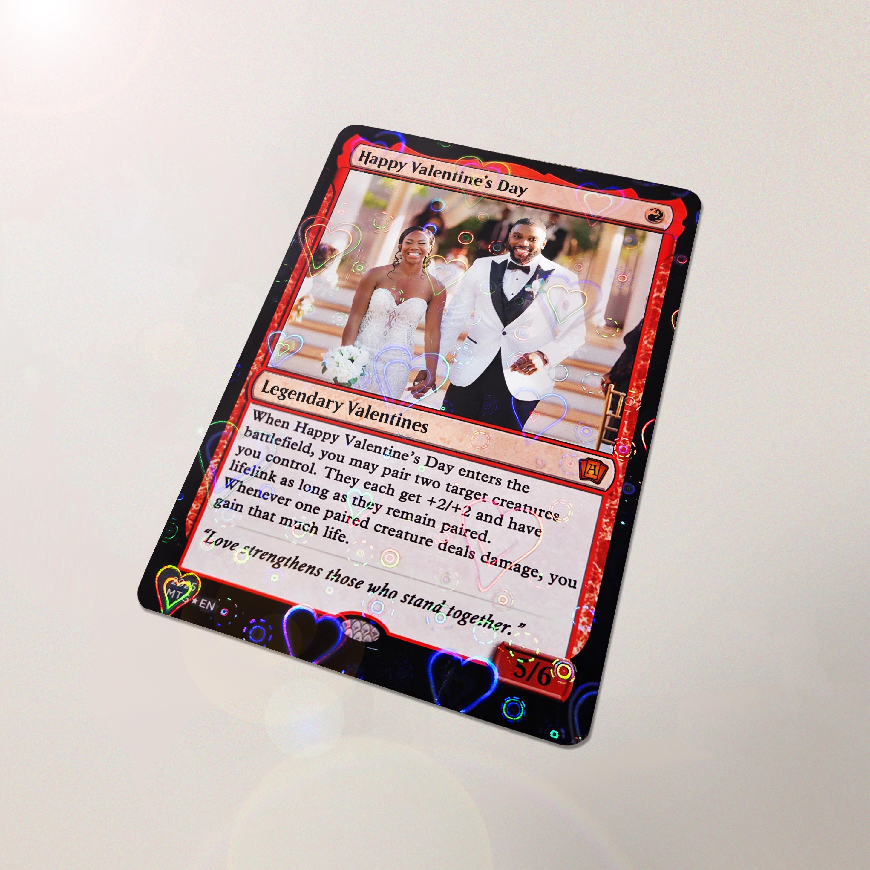 Personalized Custom Magic the Gathering (MTG) Styled Card - Create Your Own  Card - Valentines Day, Anniversary, Christmas, Gift for Him/her - Etsy