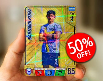 Personalised Football Card | Custom Football Trading Card | Gift | Personalised Gift | Soccer | Sports Card | Kids Gift | Father's Day Gift