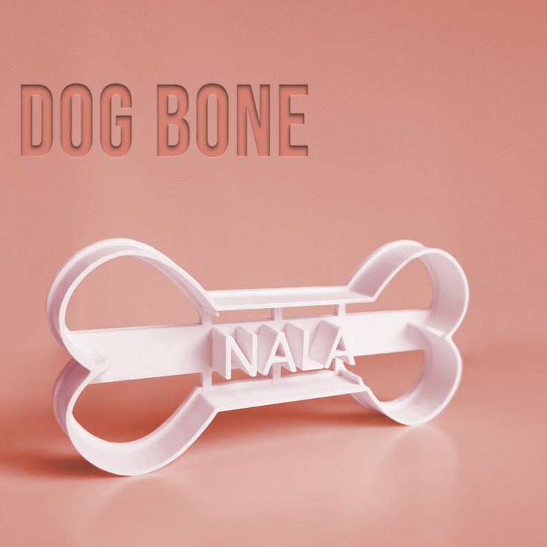 Dog Bone Cookie Cutter 3D Printed Personalised Pet Treat Your Etsy