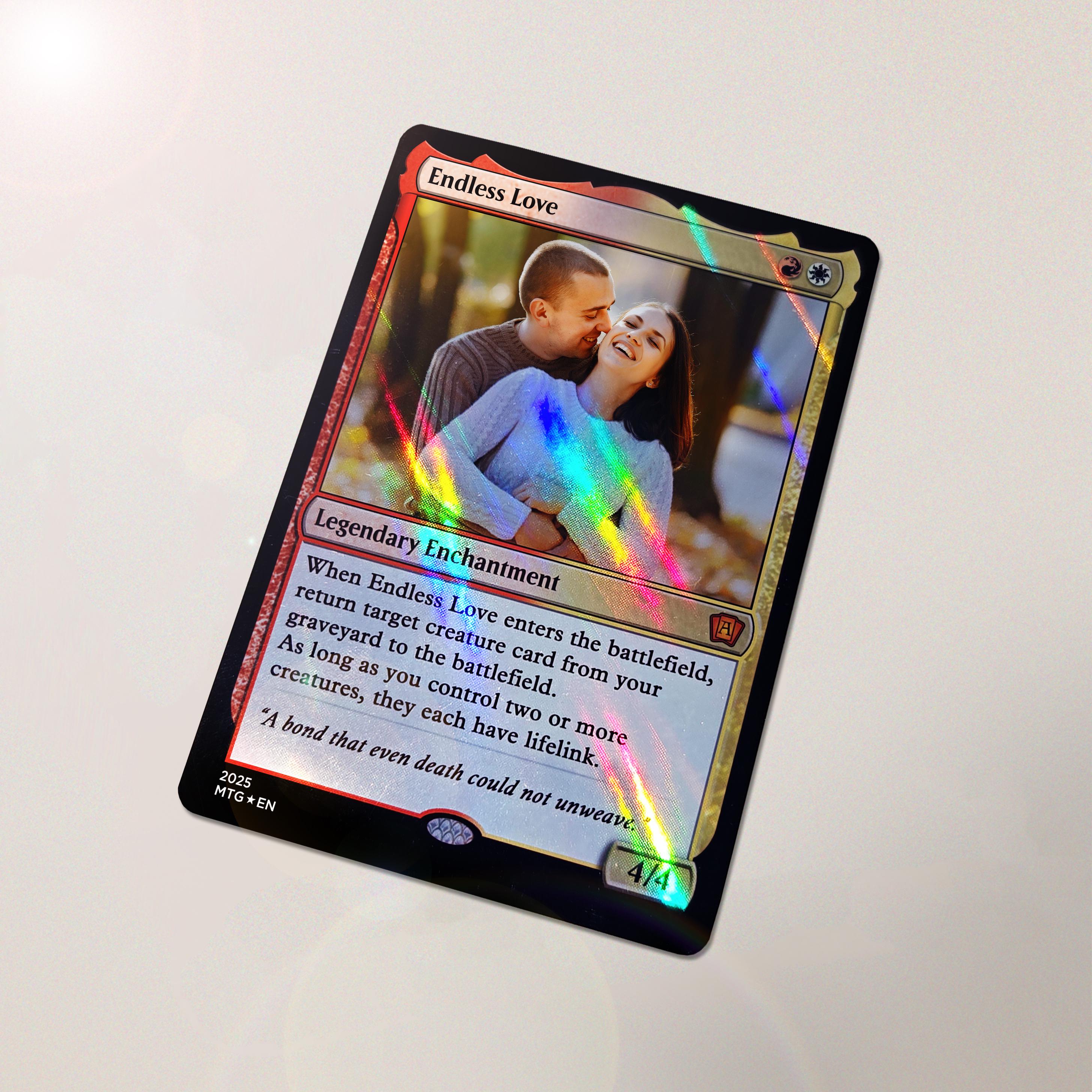 Discover Personalized Custom Magic The Gathering (MTG) Styled Card - Create Your Own Card - Anniversary, Christmas, Valentines Day, Gift for Him/Her