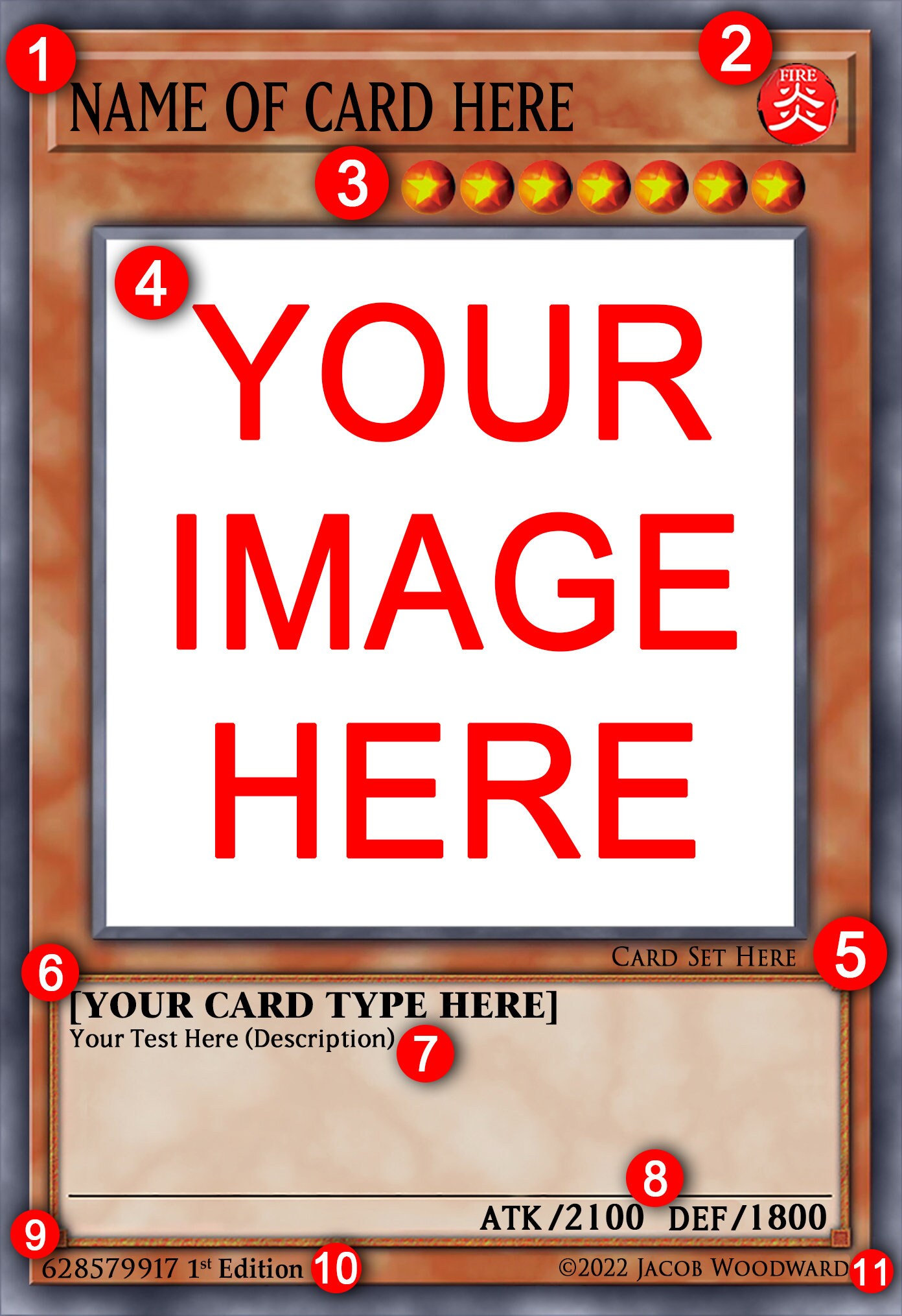 Personalised Custom Yougioh Card Create Your Own Card HD - Etsy